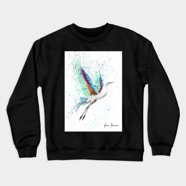 Glowing Sea Bird Crewneck Sweatshirt by AshvinHarrison